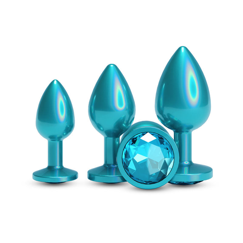 Rear Assets Trainer Kit – Set of 3 Chrome-Plated Butt Plugs > Anal Range > Jewel Butt Plugs - Tophatter Daily Deals