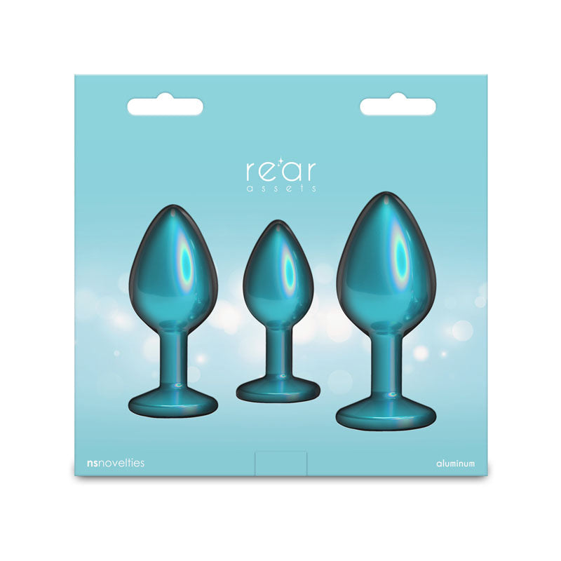 Rear Assets Trainer Kit – Set of 3 Chrome-Plated Butt Plugs > Anal Range > Jewel Butt Plugs - Tophatter Daily Deals