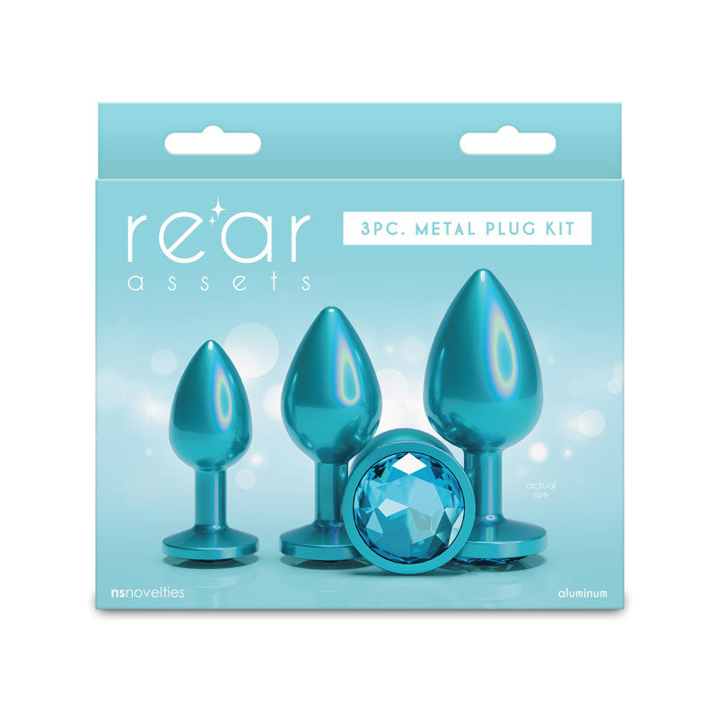 Rear Assets Trainer Kit – Set of 3 Chrome-Plated Butt Plugs > Anal Range > Jewel Butt Plugs - Tophatter Daily Deals