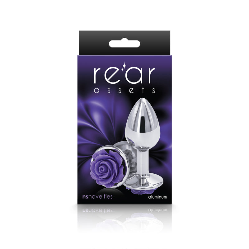 Rear Assets Rose Small (Purple) – 7.6 cm Metal Butt Plug > Anal Range > Jewel Butt Plugs - Tophatter Daily Deals