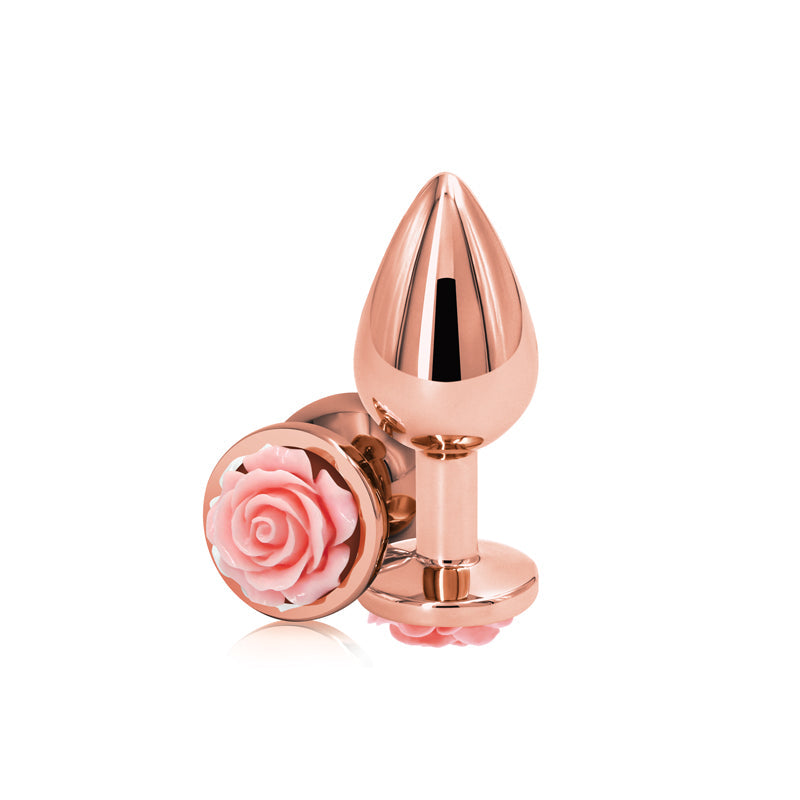 Rear Assets Rose Medium (Pink) – 8.9 cm Chrome-Plated Metal Butt Plug > Anal Range > Jewel Butt Plugs - Tophatter Daily Deals