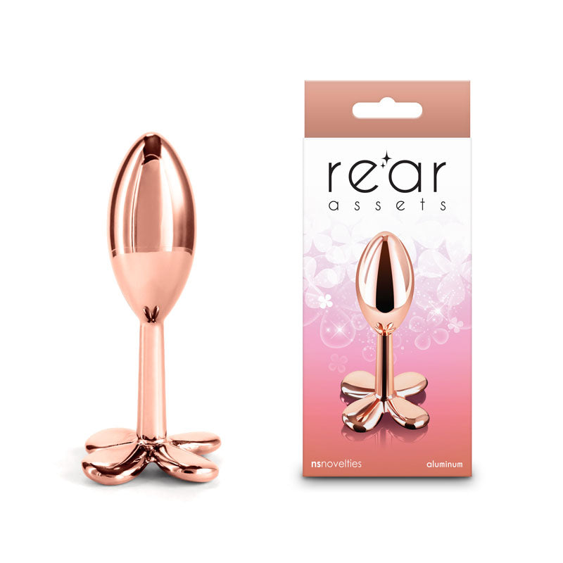 Rear Assets Clover Metallic Butt Plug 9.2 cm Rose Gold > Anal Range > Butt Plugs - Tophatter Daily Deals