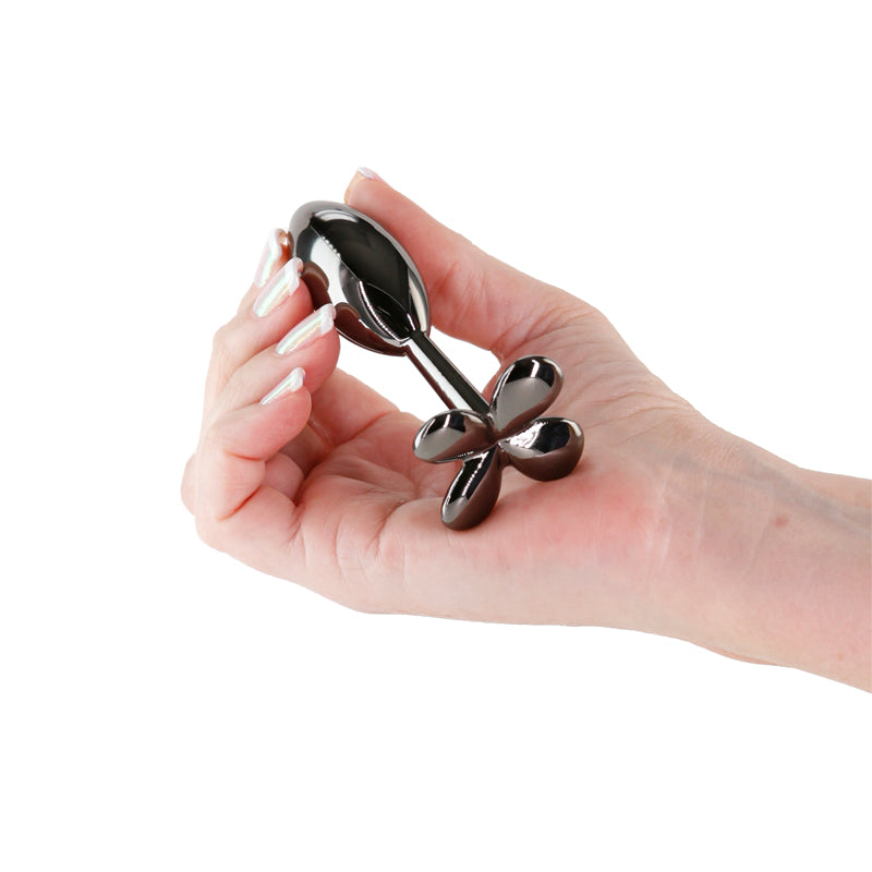 Rear Assets Clover Gunmetal 9.2 cm Metallic Butt Plug > Anal Range > Butt Plugs - Tophatter Daily Deals
