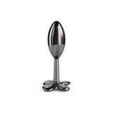 Rear Assets Clover Gunmetal 9.2 cm Metallic Butt Plug > Anal Range > Butt Plugs - Tophatter Daily Deals