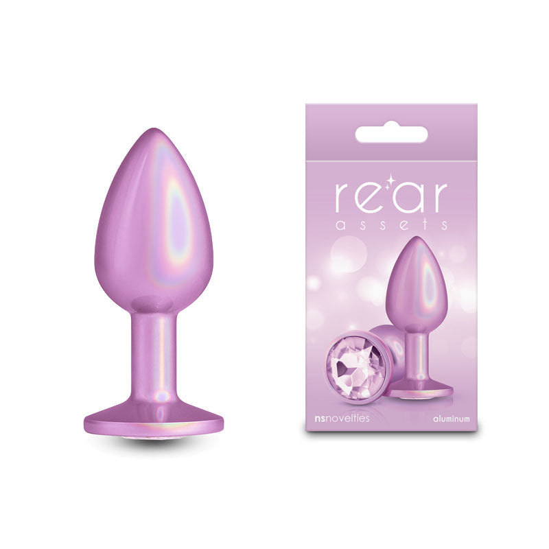 Rear Assets Iridescent Small – 7.1 cm Lightweight Butt Plug > Anal Range > Jewel Butt Plugs - Tophatter Daily Deals