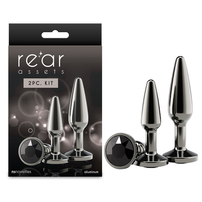 Rear Assets Tapered Trainer Kit – Lightweight Aluminium Butt Plug Set of 2 Sizes > Anal Range > Butt Plug Kits - Tophatter Daily Deals