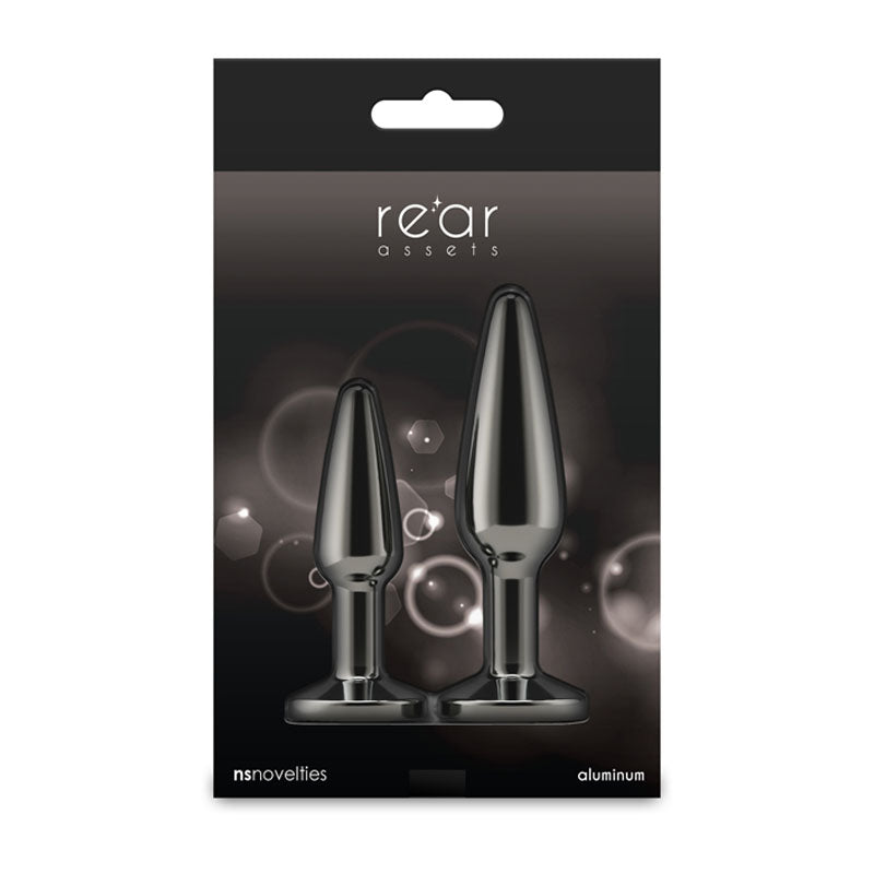 Rear Assets Tapered Trainer Kit – Lightweight Aluminium Butt Plug Set of 2 Sizes > Anal Range > Butt Plug Kits - Tophatter Daily Deals