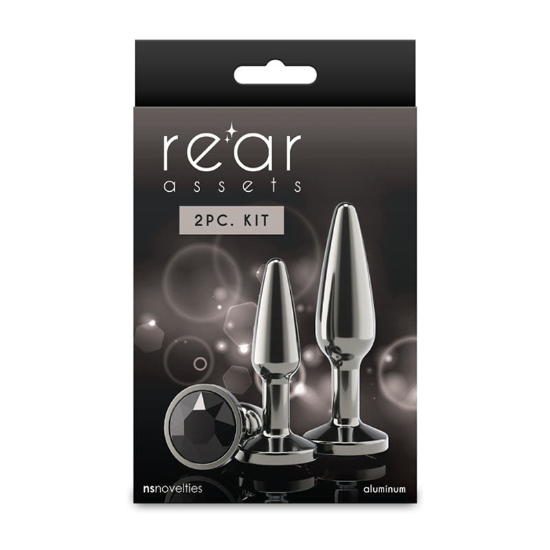 Rear Assets Tapered Trainer Kit – Lightweight Aluminium Butt Plug Set of 2 Sizes > Anal Range > Butt Plug Kits - Tophatter Daily Deals