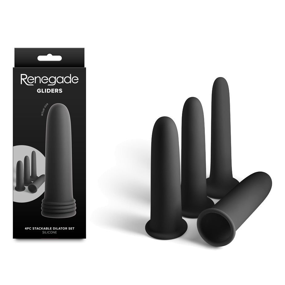 Renegade Gliders – Silicone Anal Dilator Set of 4 14.1 cm > Sex Toys > Dilators - Tophatter Daily Deals