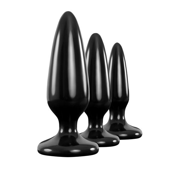 Renegade Pleasure Plug Trainer Kit – 3pc Tapered Butt Plug Set > Anal Range > Butt Plug Kits - Tophatter Daily Deals