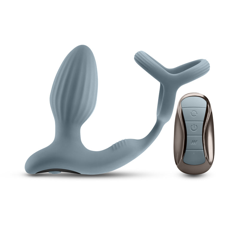 Renegade Pinnacle (Grey) – Rechargeable Water-Resistant Vibrating Butt Plug with Cock Ring > Anal Range > Vibrating Butt Plugs - Tophatter Daily Deals