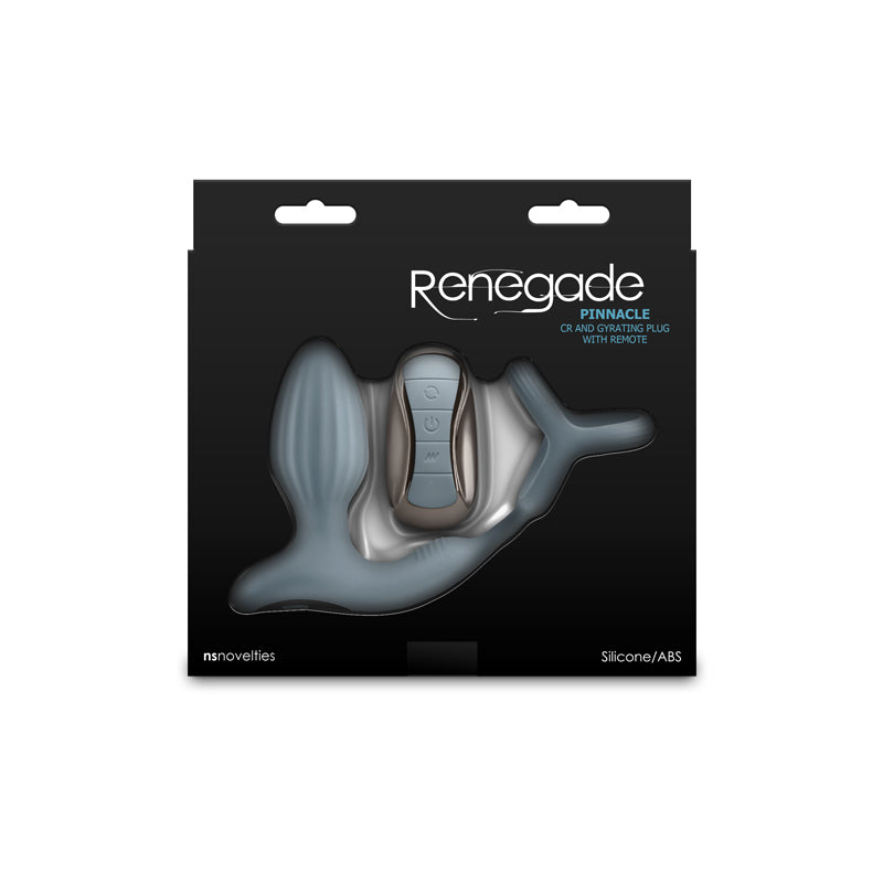 Renegade Pinnacle (Grey) – Rechargeable Water-Resistant Vibrating Butt Plug with Cock Ring > Anal Range > Vibrating Butt Plugs - Tophatter Daily Deals