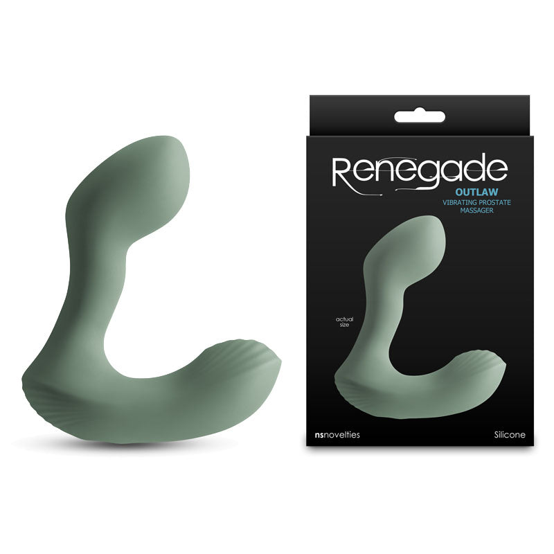 Renegade Outlaw (Sage) – Rechargeable 12 cm Waterproof Prostate Massager > Anal Range > Prostate Plugs - Tophatter Daily Deals