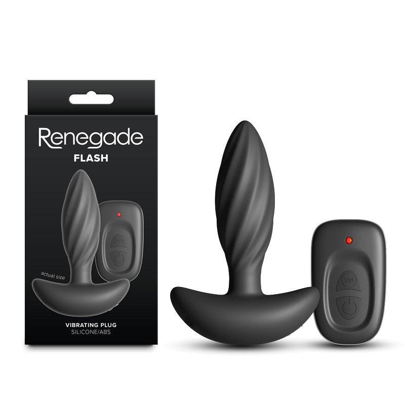 Renegade Flash – USB Rechargeable Wireless Remote-Controlled Vibrating Butt Plug > Anal Range > Vibrating Butt Plugs - Tophatter Daily Deals