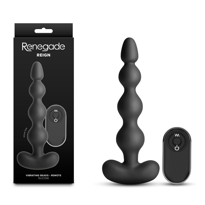 Renegade Reign – Waterproof USB Rechargeable Vibrating Anal Beads with Remote > Anal Range > Anal Beads - Tophatter Daily Deals