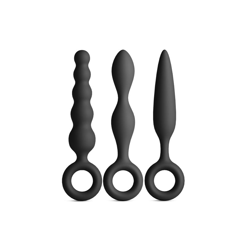 Renegade Trio Kit – Three-Piece Silicone Butt Plug Set > Anal Range > Butt Plug Kits - Tophatter Daily Deals