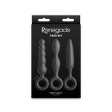 Renegade Trio Kit – Three-Piece Silicone Butt Plug Set > Anal Range > Butt Plug Kits - Tophatter Daily Deals