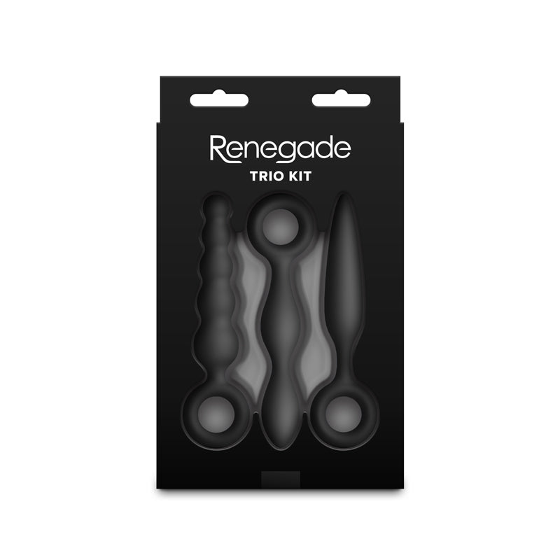 Renegade Trio Kit – Three-Piece Silicone Butt Plug Set > Anal Range > Butt Plug Kits - Tophatter Daily Deals