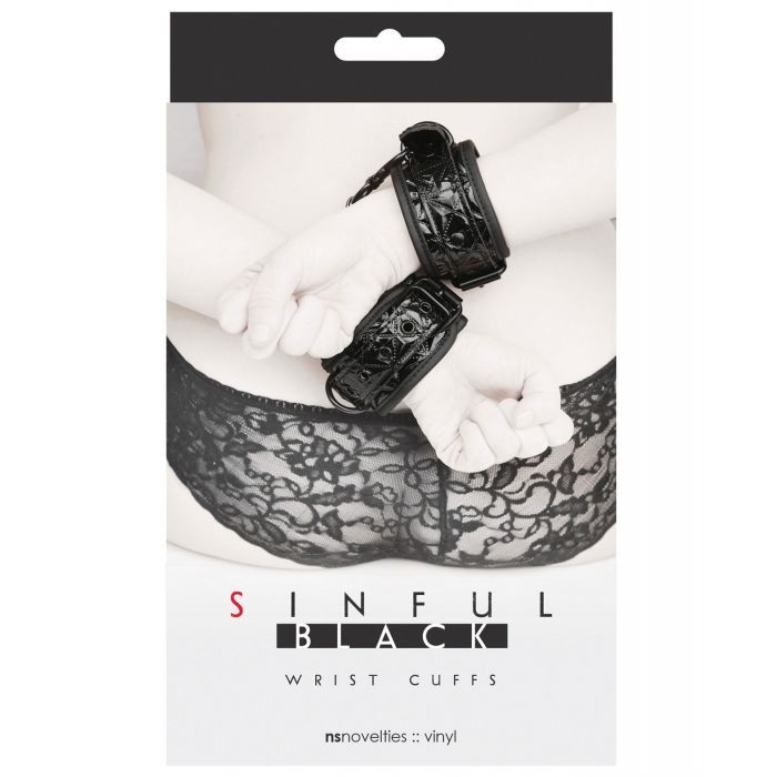 Sinful Wrist Cuffs Black - Tophatter Daily Deals