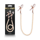 Bound Adjustable Nipple Clamps with Gold Pearl Chain – Silicone Tip Nipple Clamps > Sex Toys > Nipple Clips - Tophatter Daily Deals
