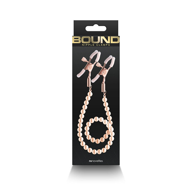 Bound Adjustable Nipple Clamps with Gold Pearl Chain – Silicone Tip Nipple Clamps > Sex Toys > Nipple Clips - Tophatter Daily Deals