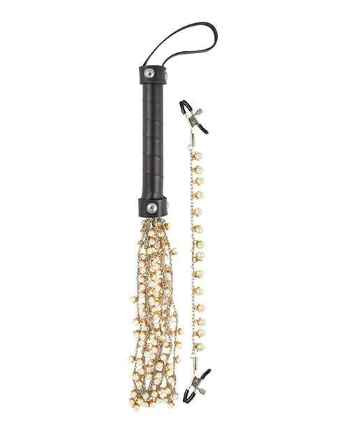Luv Pearl Delight Whip & Nipple Clamps Sets & Gifts - Tophatter Daily Deals