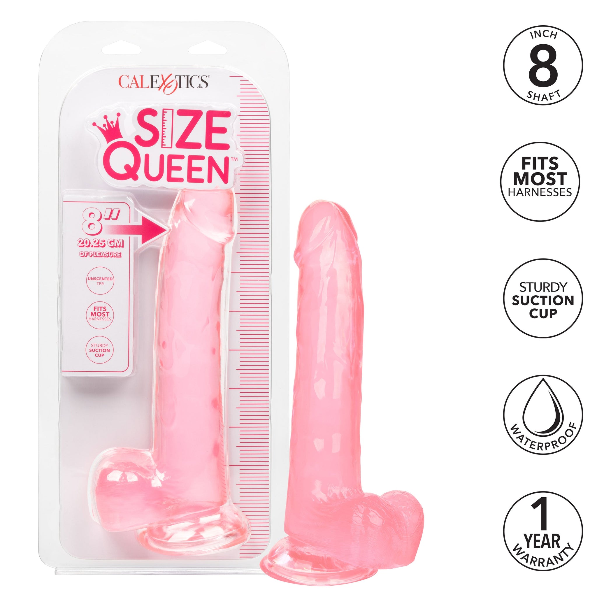Size Queen 8 Inch Realistic Dong in Ivory > Dildos > Realistic Dildos - Tophatter Daily Deals
