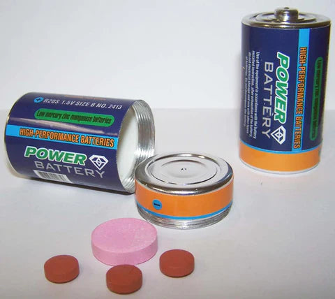 D BATTERY SHAPED STASH PILL BOX - Tophatter Daily Deals