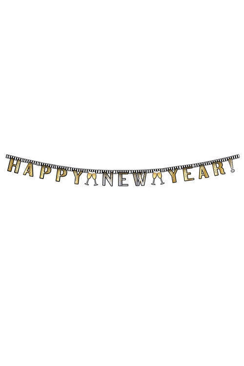 Happy New Year Jointed Banner Party Supplies - Tophatter Daily Deals