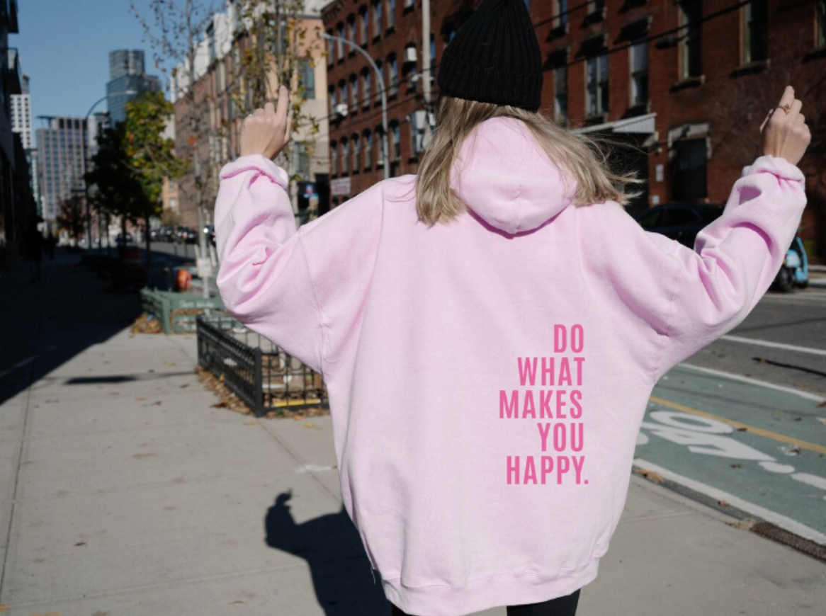 Oversized Relaxed Women's Hoodie - Dropped Shoulder Cotton - Tophatter Daily Deals