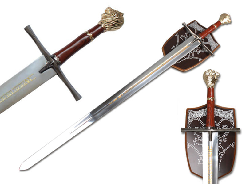 Chronicles Of Narnia Prince Sword Replica With Wall Plaque - TOPHATTER'S ARMORY DEALS Collectible Weapons - Tophatter Daily Deals