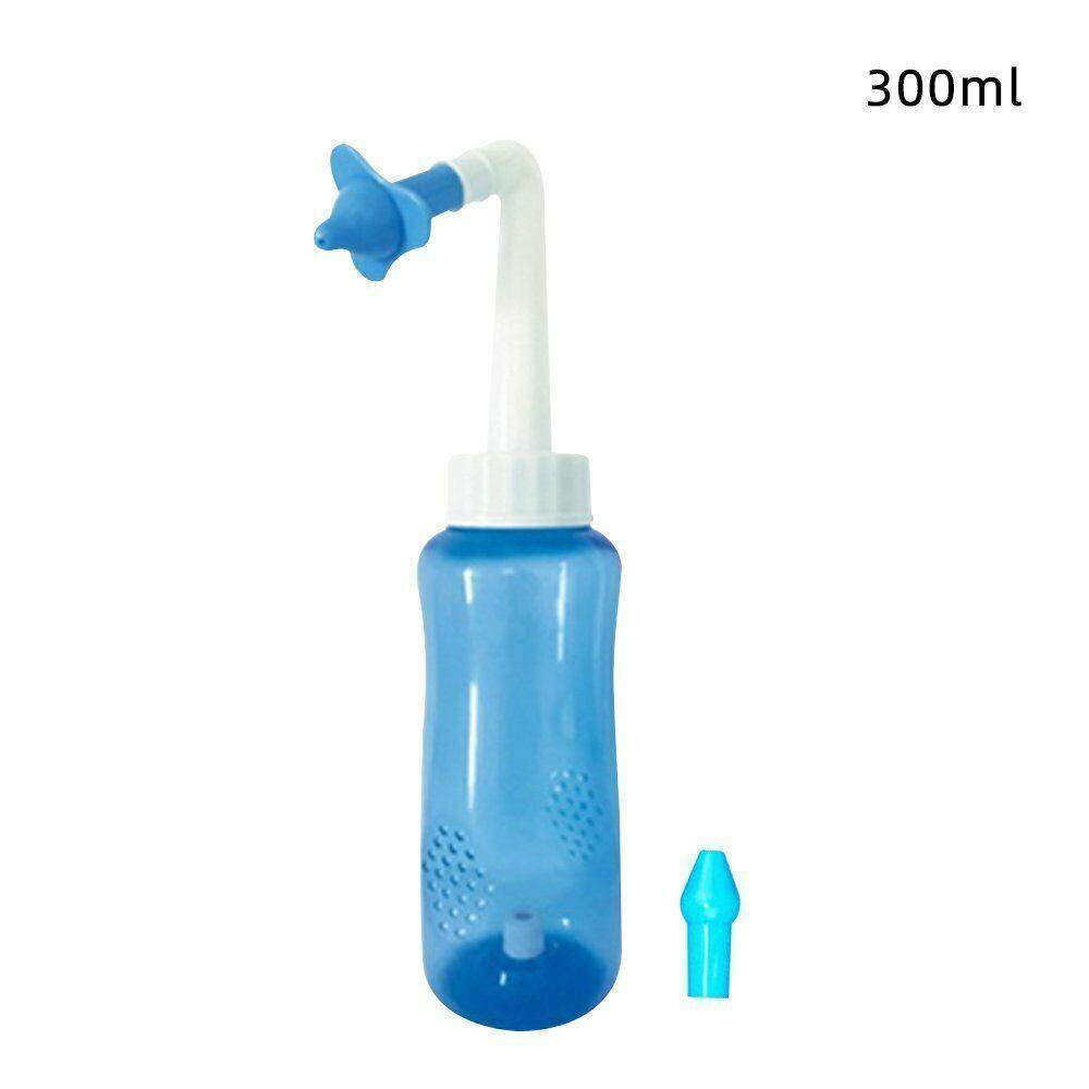 Sinus Rinse Kit - 300/500ML Neti Pot Sinus Rinse Bottle Nose Wash Cleaner Nasal Irrigation Kit UK 300ml Personal Care - Tophatter Daily Deals