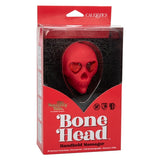 Naughty Bits Bone Head Handheld Massager Red Silicone with 10 Vibration Functions Waterproof Rechargeable > Vibrators > Standard Vibrators - Tophatter Daily Deals