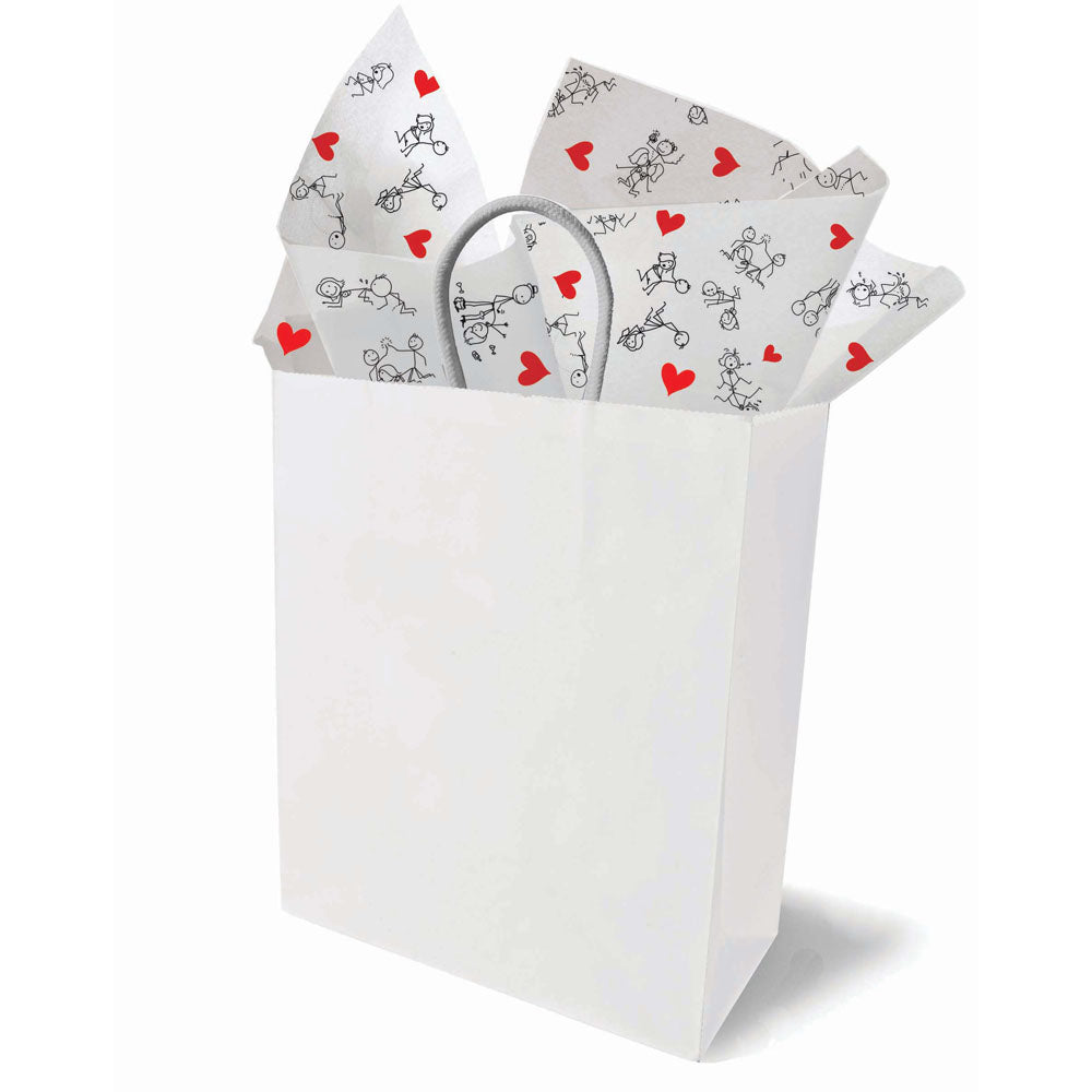 Naughty Stick Figure Tissue Paper Sheets 6 Pack Novelty Gift Wrap > Novelties > Party Supplies - Tophatter Daily Deals
