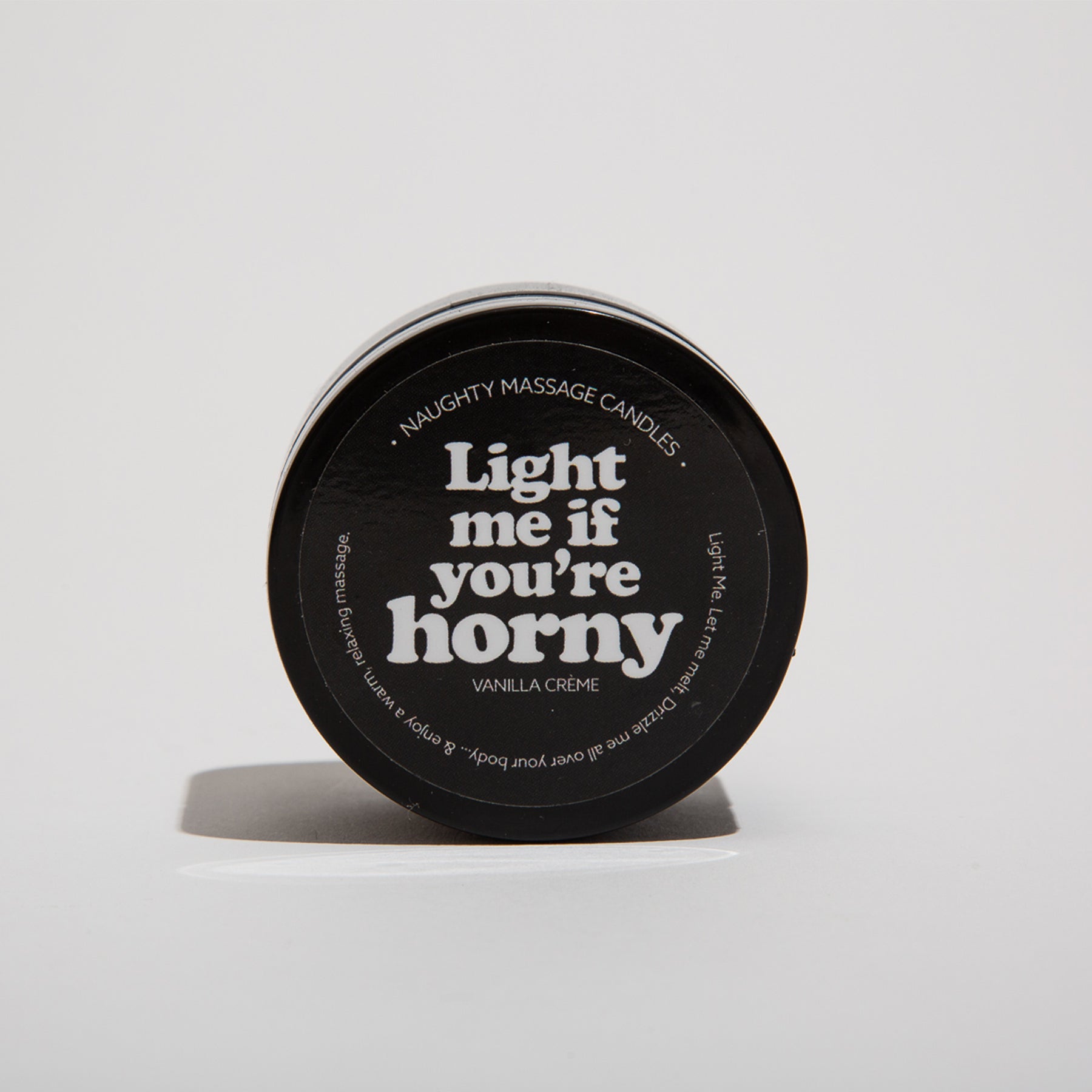 Light Me If You're Horny - Naughty Mini Massage Candle Massage Candle - Tophatter Daily Deals
