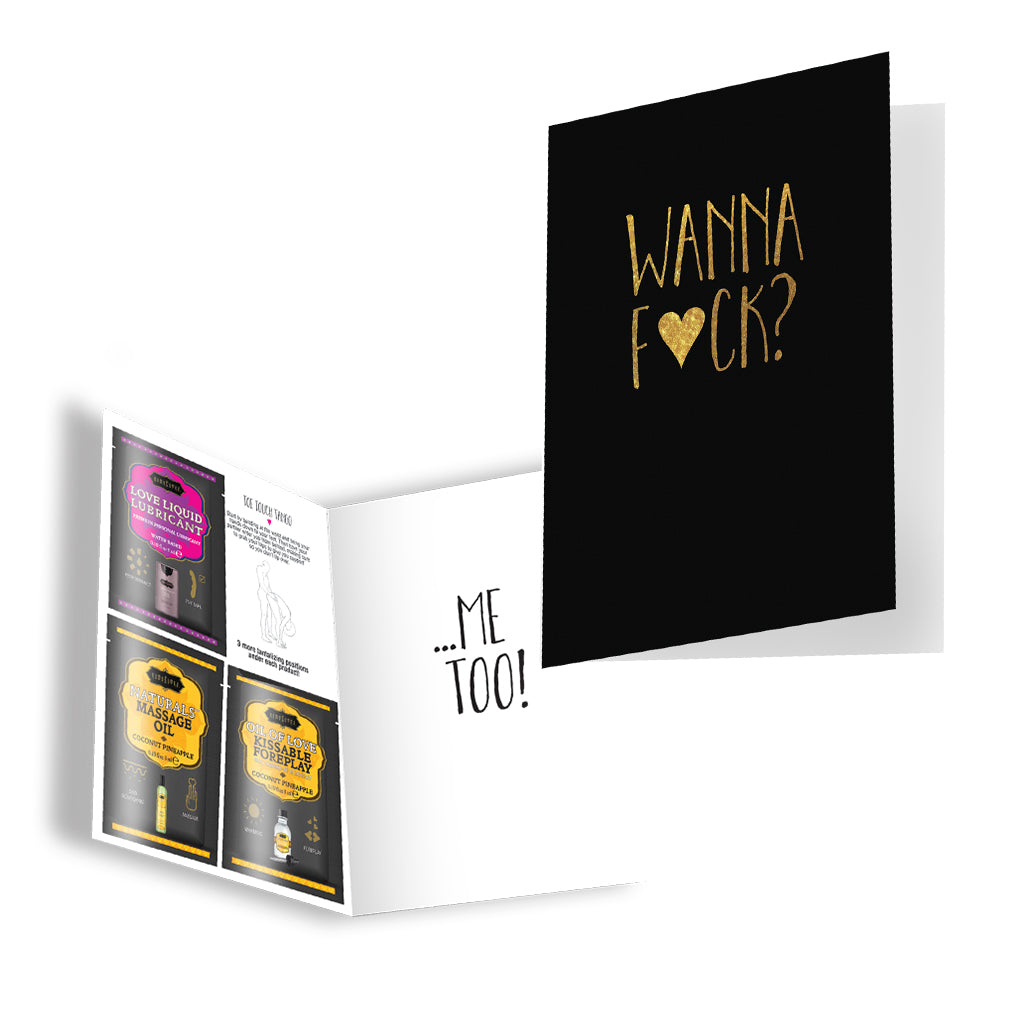 Wanna F*ck?...Me Too! Greeting Card - Tophatter Daily Deals