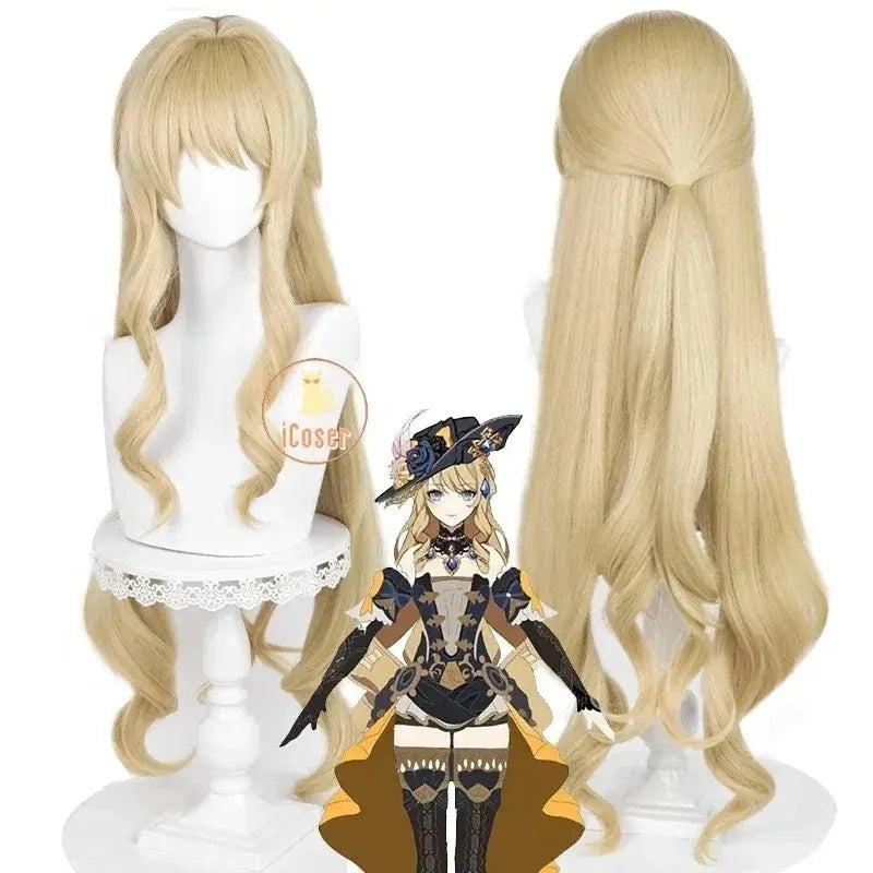 Navia Genshin Impact Cosplay Costume Wig Dress Uniform Fontaine Spina Di Rosula Hat Clorinde Halloween Costumes for Women - Tophatter Daily Deals
