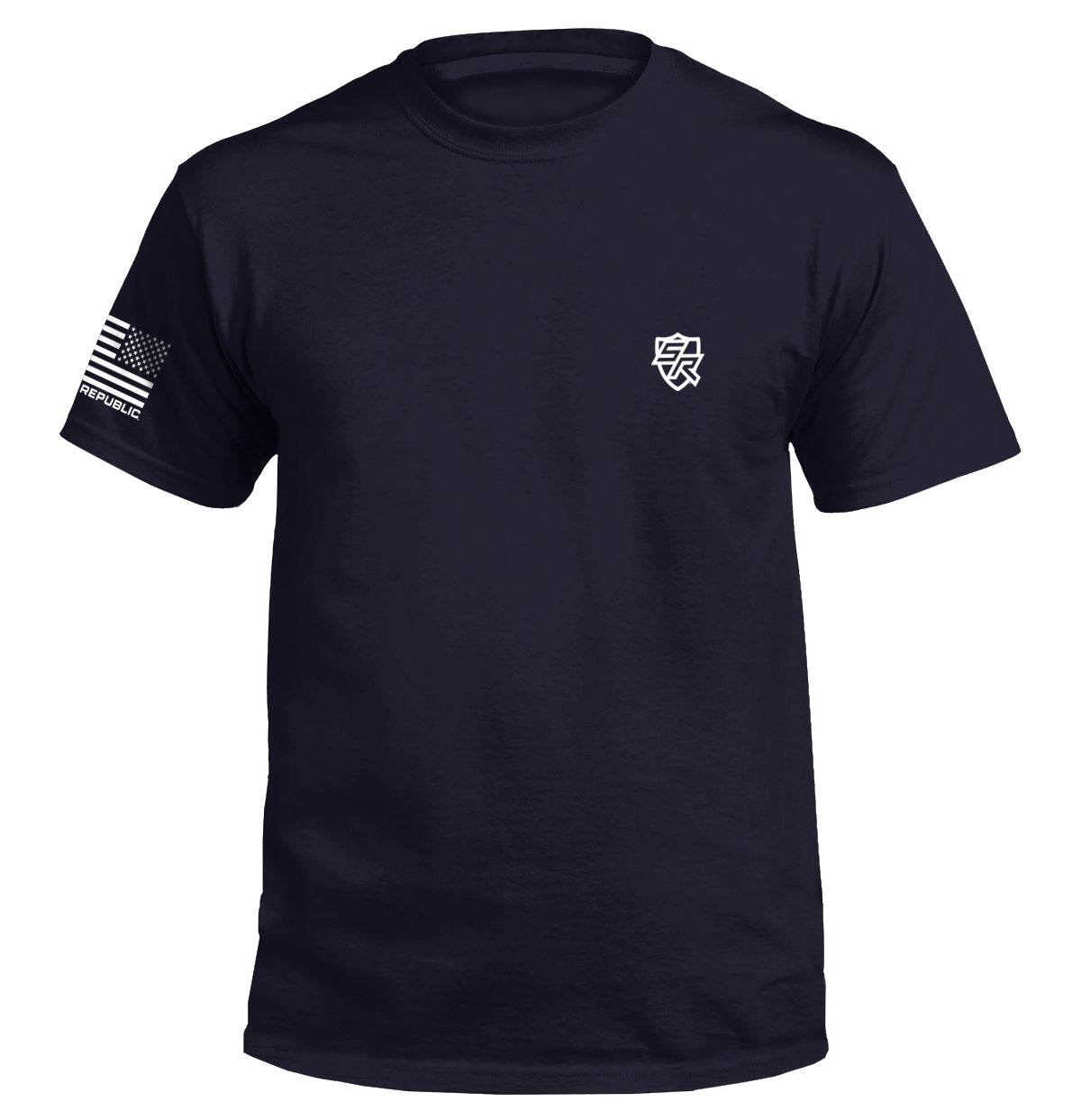 Shield Branded Tee Tee Navy Men's Tops - Tophatter Daily Deals