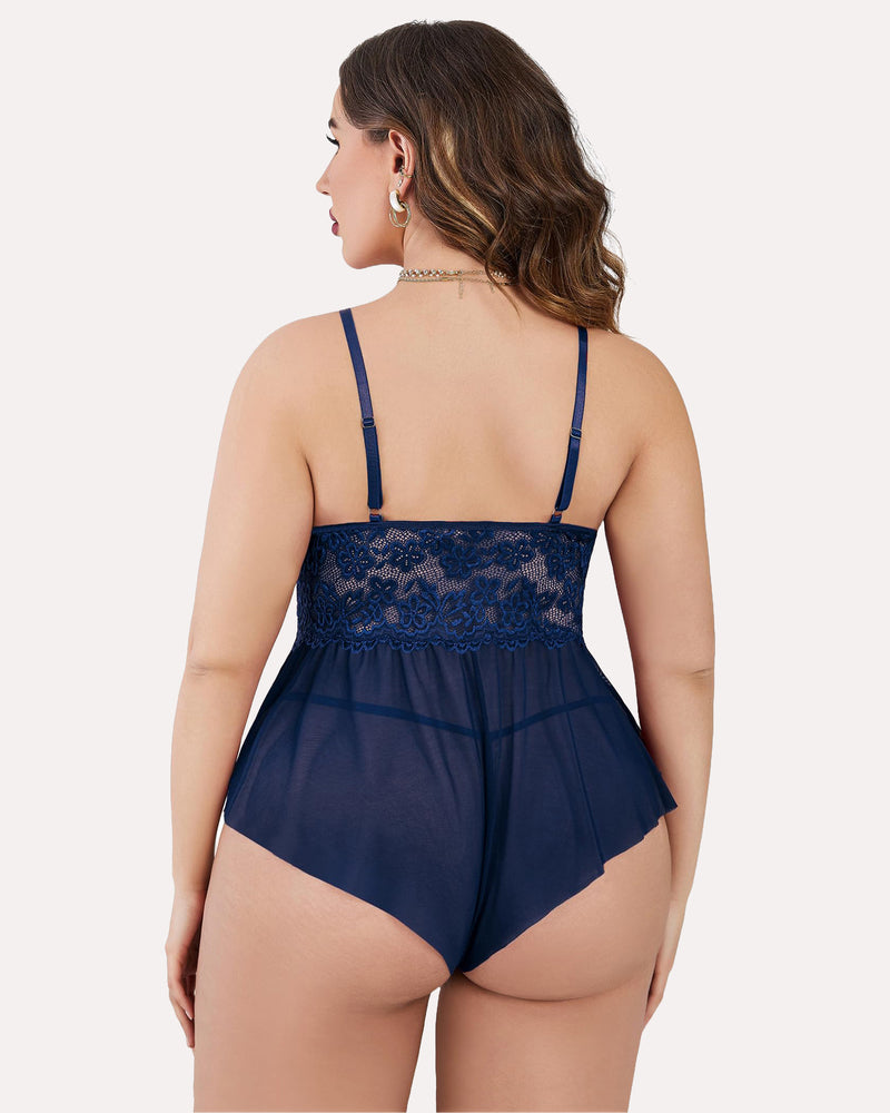 Plus Size Lingerie Lace Bodysuit Lingerie Sets-Plus size - Tophatter Daily Deals