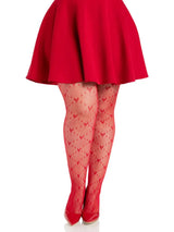 Plus Valentina Heart Net Tights – Plus Size Hosiery > Clothes > Hosiery > Pantyhose & Tights - Tophatter Daily Deals