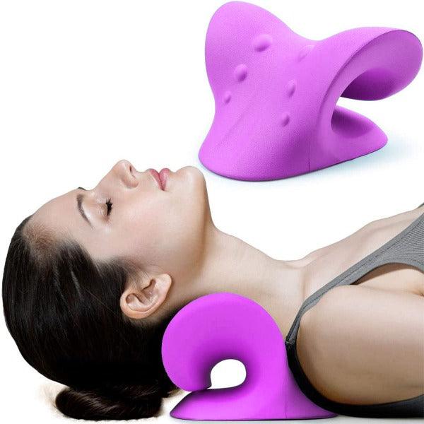 Neck Stretcher - Neck Traction Pillow Original Cloud Shape Neck Stretcher Cervical Pain Relief UK Hot Sale - Tophatter Daily Deals