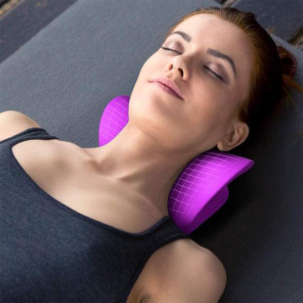 Neck Stretcher - Neck Traction Pillow Original Cloud Shape Neck Stretcher Cervical Pain Relief UK Hot Sale - Tophatter Daily Deals