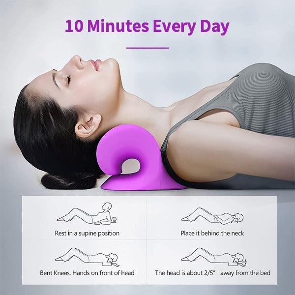 Neck Stretcher - Neck Traction Pillow Original Cloud Shape Neck Stretcher Cervical Pain Relief UK Hot Sale - Tophatter Daily Deals