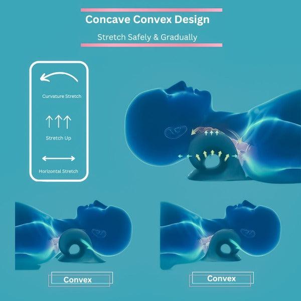 Neck Stretcher - Neck Traction Pillow Original Cloud Shape Neck Stretcher Cervical Pain Relief UK Hot Sale - Tophatter Daily Deals