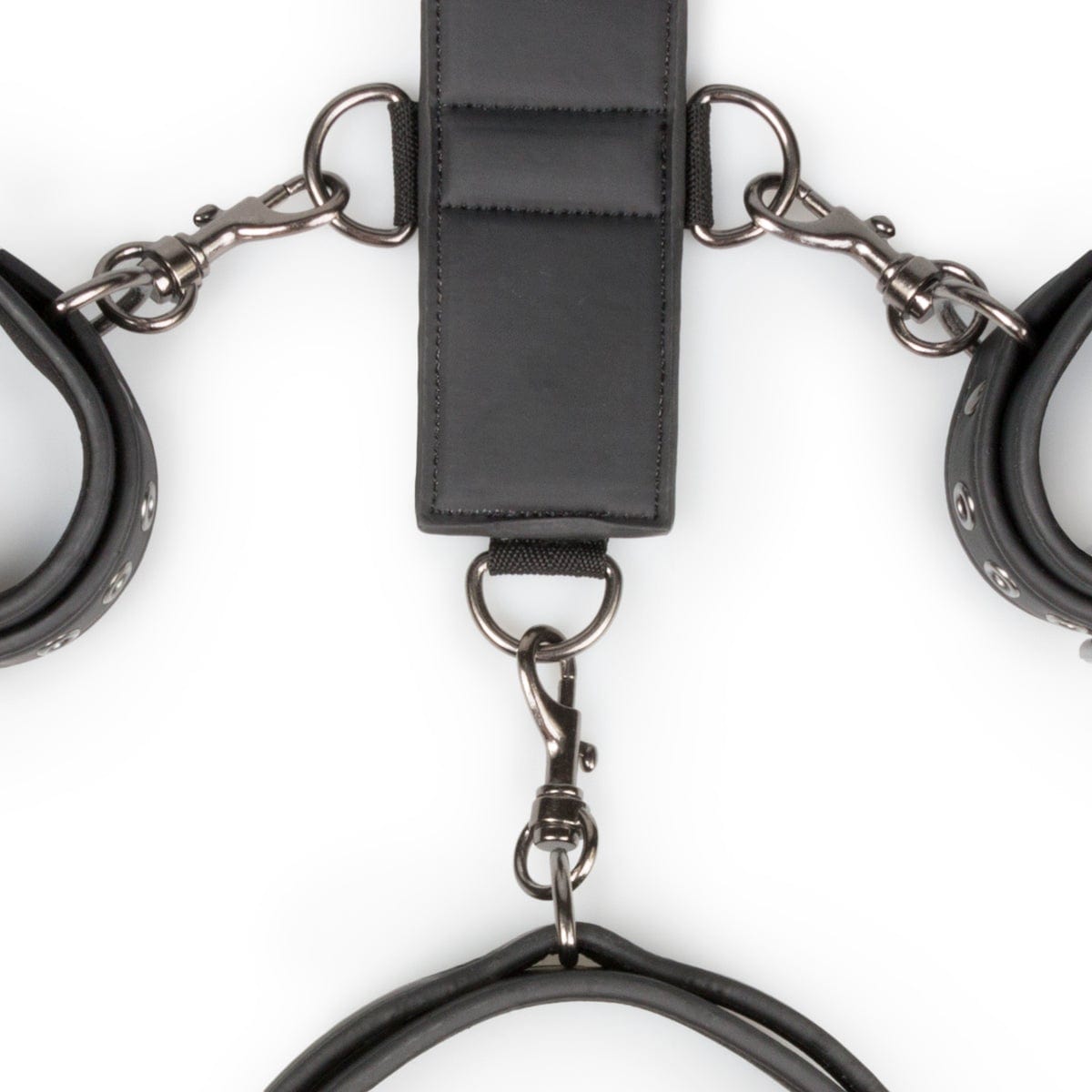 Neck and Wrist Restraint Bondage Kit with Harness Strap Handcuffs and Collar > Bondage Gear > Restraints - Tophatter Daily Deals
