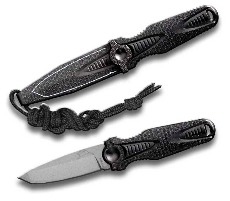 6.5 Inches Neck Knife Mini Hunting Knife With Tanto Blade - Tophatter's Army Products & Self Defense Collectible Weapons - Tophatter Daily Deals
