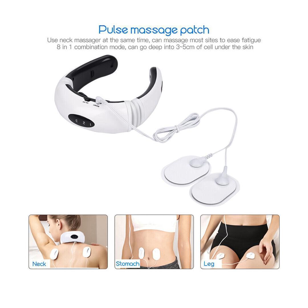 Best Massager for Neck - Cervical Neck Pulse Massager Body Shoulder Muscle Relax Relieve Pain Electric Health Care - Tophatter Daily Deals
