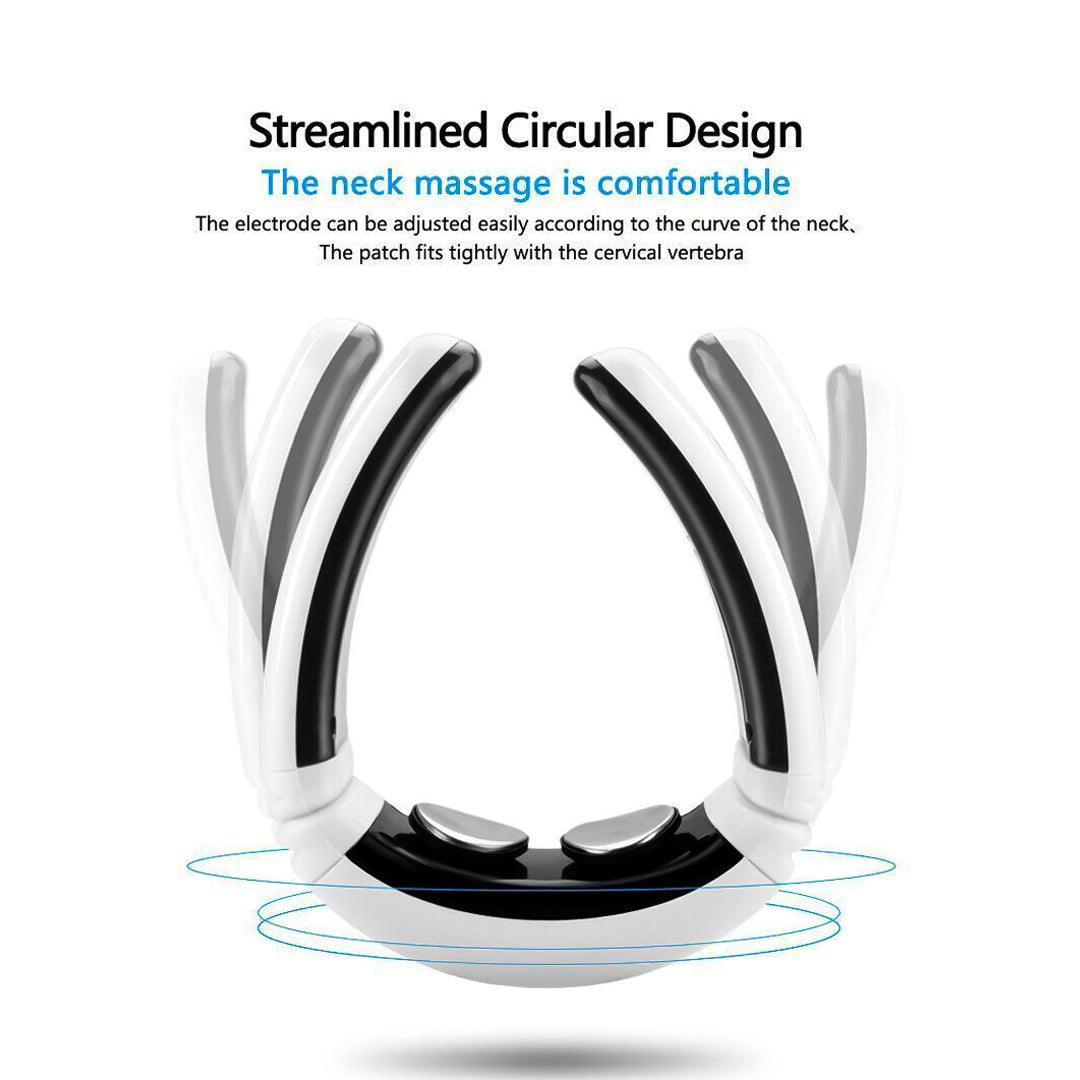 Best Massager for Neck - Cervical Neck Pulse Massager Body Shoulder Muscle Relax Relieve Pain Electric Health Care - Tophatter Daily Deals