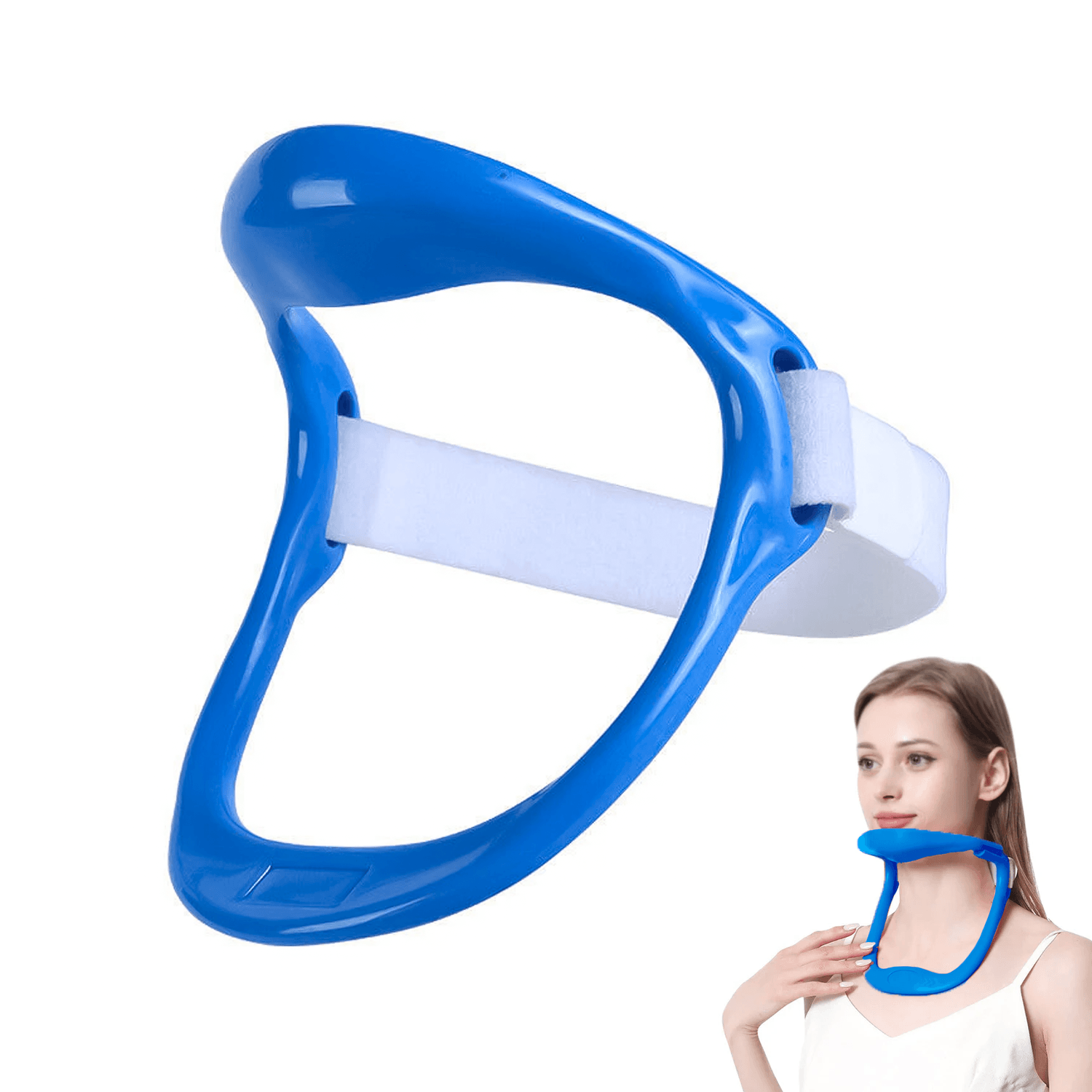Neck Brace for Posture - Adjustable Neck Stretcher Neck Support for Cervical Pain Relief Neck Traction Device Personal Care - Tophatter Daily Deals