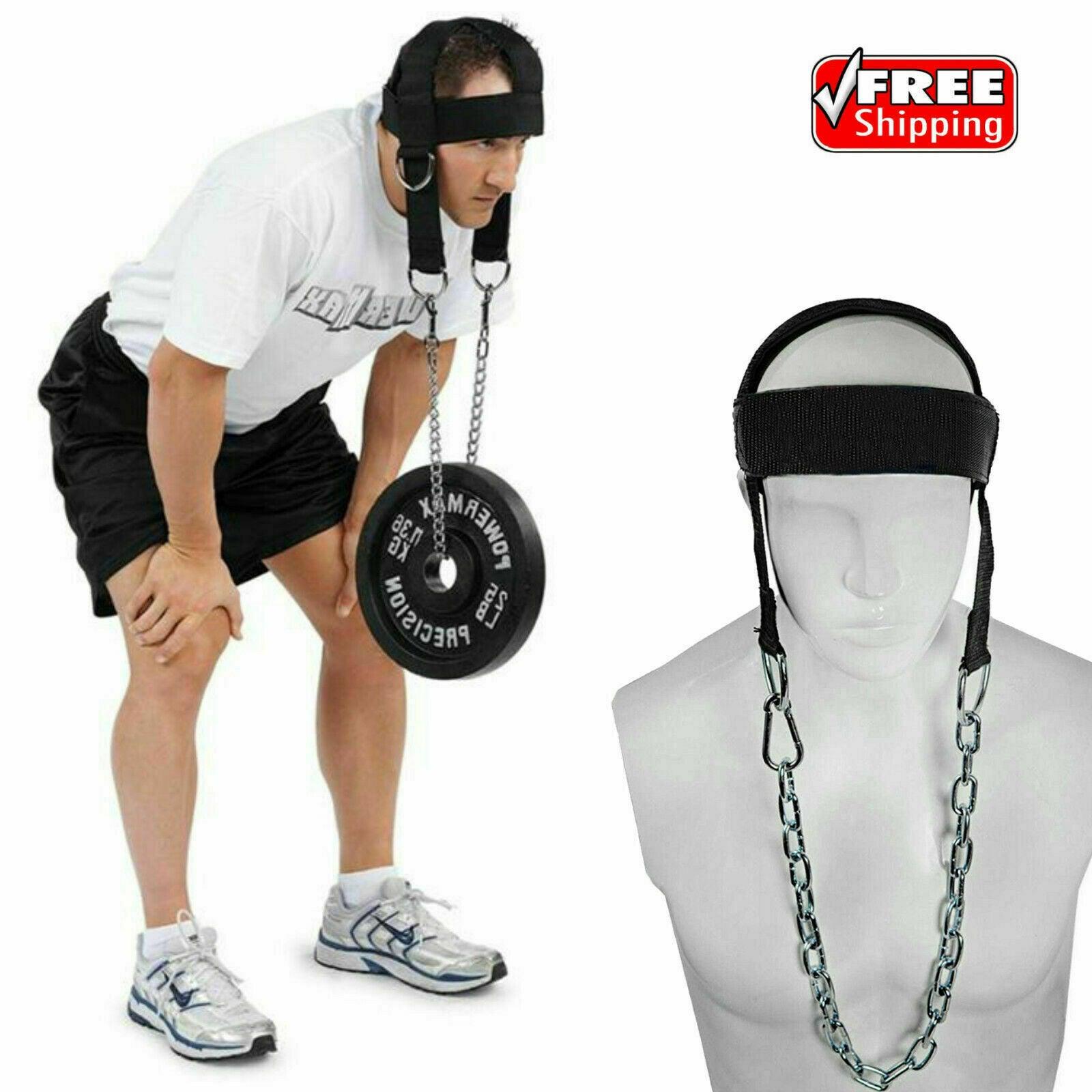 Neck Exercise Harness - Head Harness Special Dipping For Neck Exercise Weight lifting Exercise & Fitness - Tophatter Daily Deals